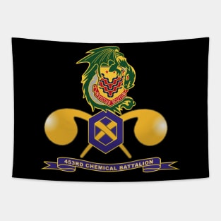 453rd Chemical Battalion w Br - Ribbon Tapestry