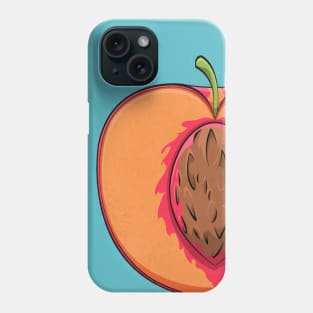 Peach (halved) Phone Case