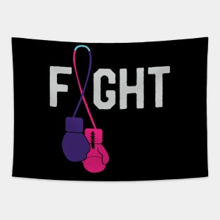 Thyroid Cancer Awareness Day Ribbon Month Survivor Fighter Tapestry