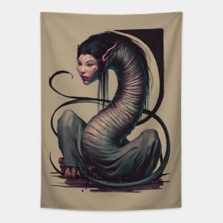 Rokurokubi Japanese Horror Yokai Tapestry