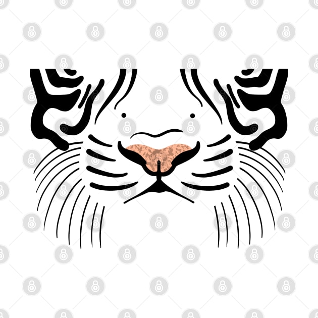 White Tiger face by cariespositodesign