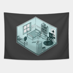 Charlie Spring - Heartstopper - isometric bedroom Tapestry