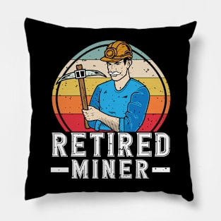 Retired Miner Pillow