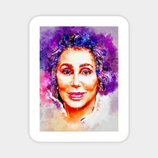 Watercolor Cher Magnet