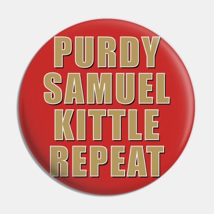Purdy Samuel Kittle Repeat Pin