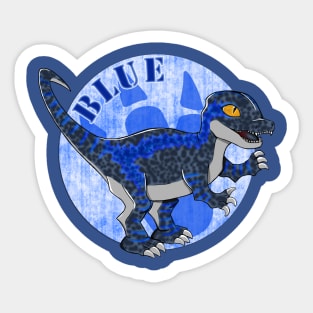Jurassic World Blue Raptor Family Sticker for Sale by GiftPantheon