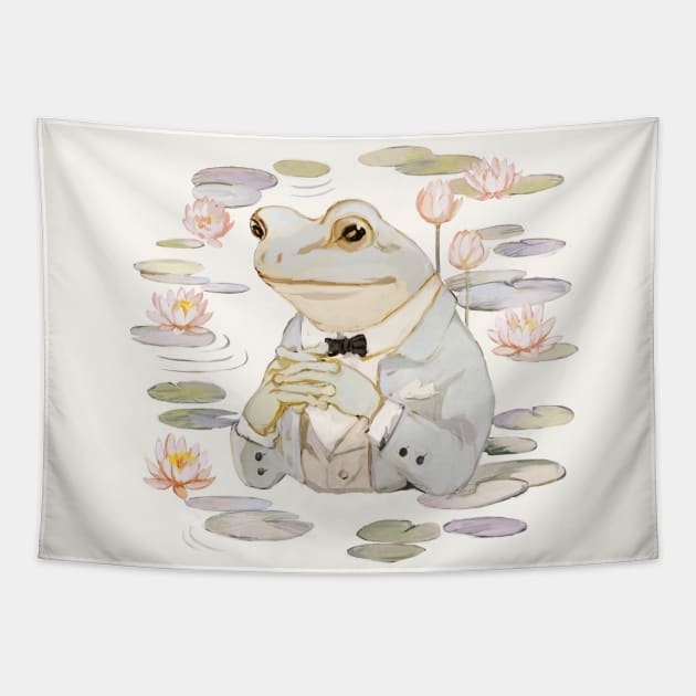 The Gentleman Frog Tapestry by rt0no