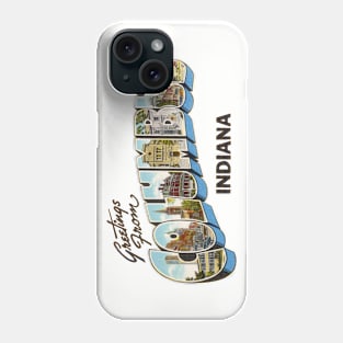 Greetings from Columbus Indiana Phone Case