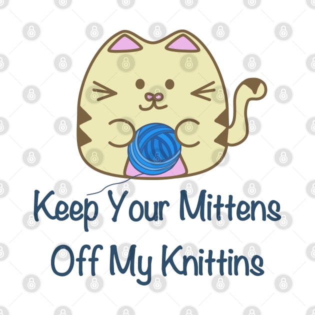 Kittens Knitting by Punderstandable