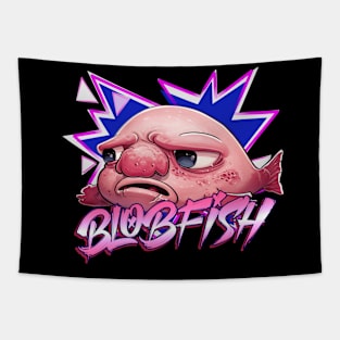 Blobfish Retro 80s Tapestry