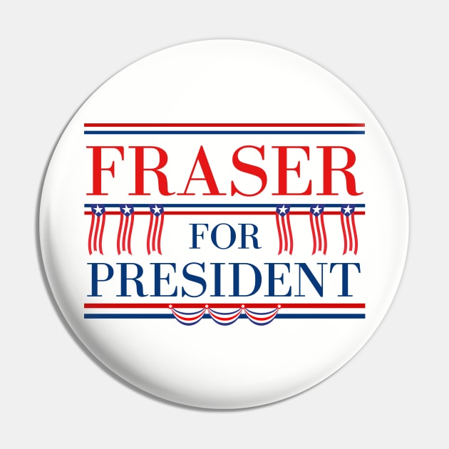Jamie Fraser for President Pin by MalibuSun
