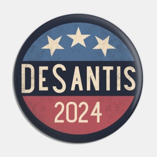 Vintage Ron DeSantis for president in 2024 Pin