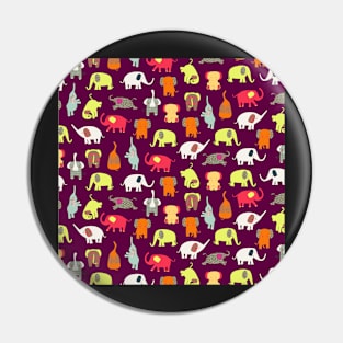 Funny elephants Pin