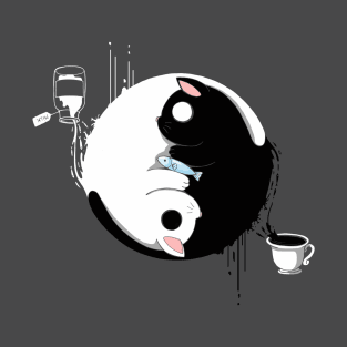 Ying Yang Cats T-Shirt