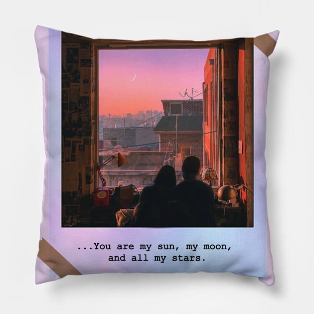 happy life couple quotes, and youth who in love Pillow by Yurko_shop