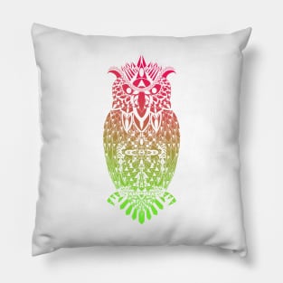 the magical owl in mandala in line art wallpaper ecopop love Pillow