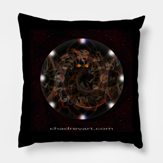 Spacethulhu Pillow by Chad Rev Art