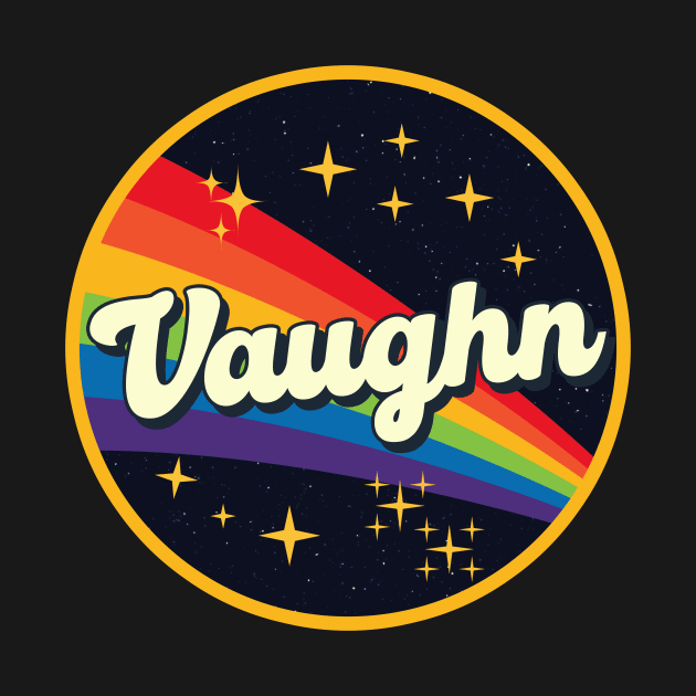 Vaughn // Rainbow In Space Vintage Style by LMW Art