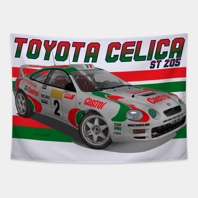 Toyota Celica ST205 Tapestry by PjesusArt