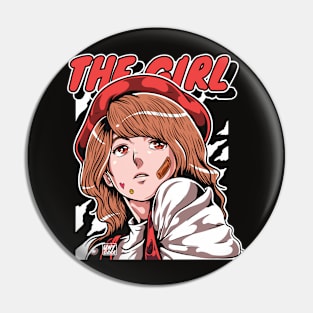 The Girl Portrait Pin