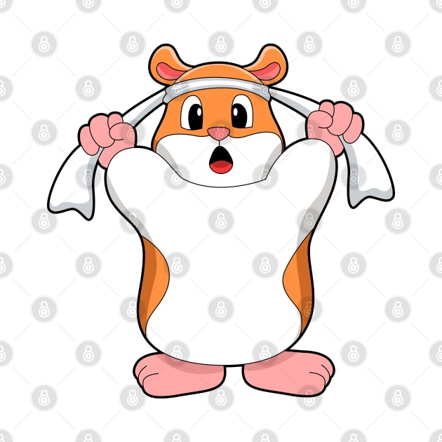 Hamster with Towel by Markus Schnabel