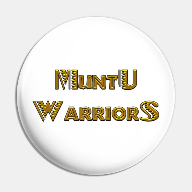 Muntu Warriors Logo Collection Pin by Beckley Art