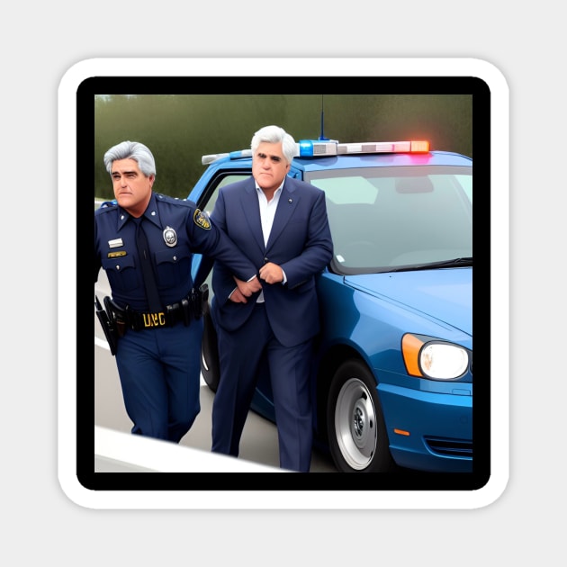 Jay Leno Arresting Jay Leno Magnet by Uncle Jennifer’s Clothes Fridge