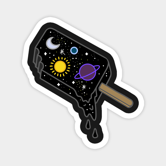 Outer space popsicle Magnet by MugDesignStore