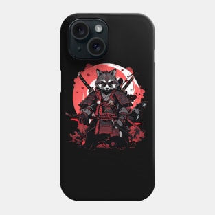 samurai raccoon Phone Case