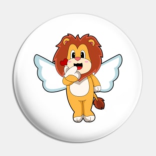 Lion Angel wings Pin