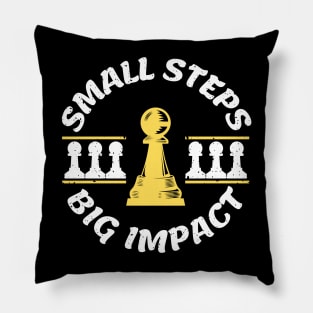 Chess pawn - Small steps, big impact Pillow