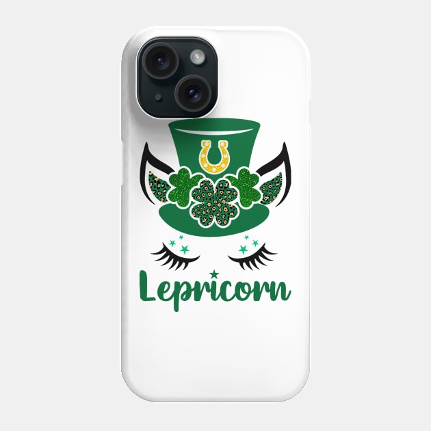 Lepricorn St Patricks Day Girls Unicorn Phone Case by freakys