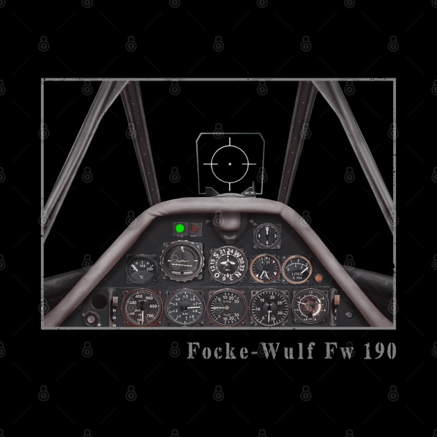 Cockpit Instruments FW-190 fighter aircraft WW2 by Jose Luiz Filho