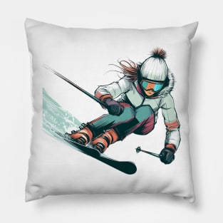 Skieuse Pillow