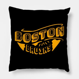 Boston bruins vintage Pillow