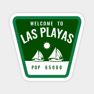 Las Playas Sign Magnet