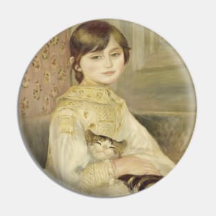 Pierre-Auguste Renoir - Child with a Cat - Julie Manet Pin