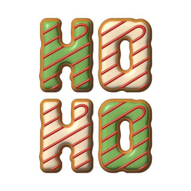 Hoho Christmas Cookies Lettering by DreStudico