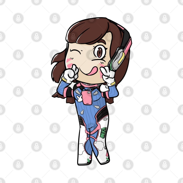 D.Va Overwatch Chibi by Diaryzdotama