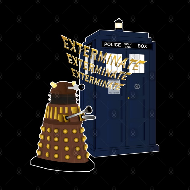 Dalek & Tardis ! by Arethna