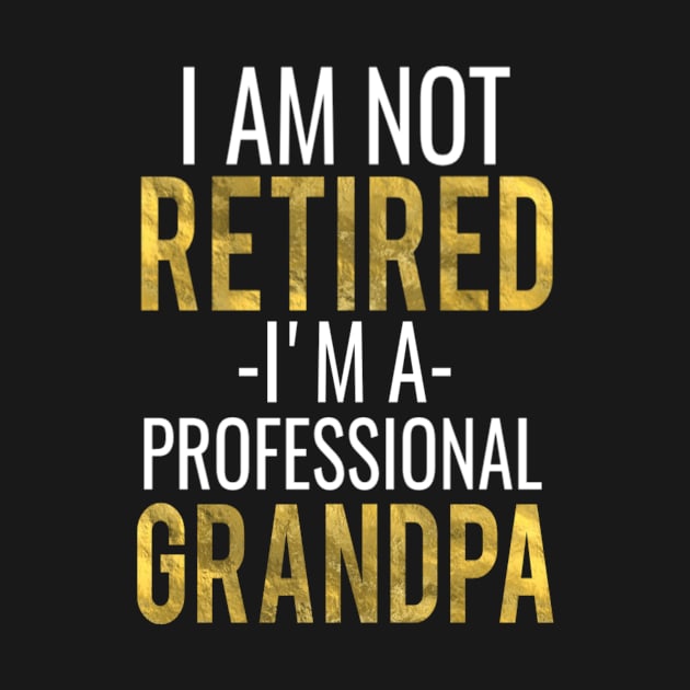 I Am not retired i'm a Professional Grandpa Father's Day Gifts for Grandpa, Grandfather Birthday Gift, First Time Grandpa by First look