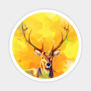 Forest King - Elk Painting Magnet