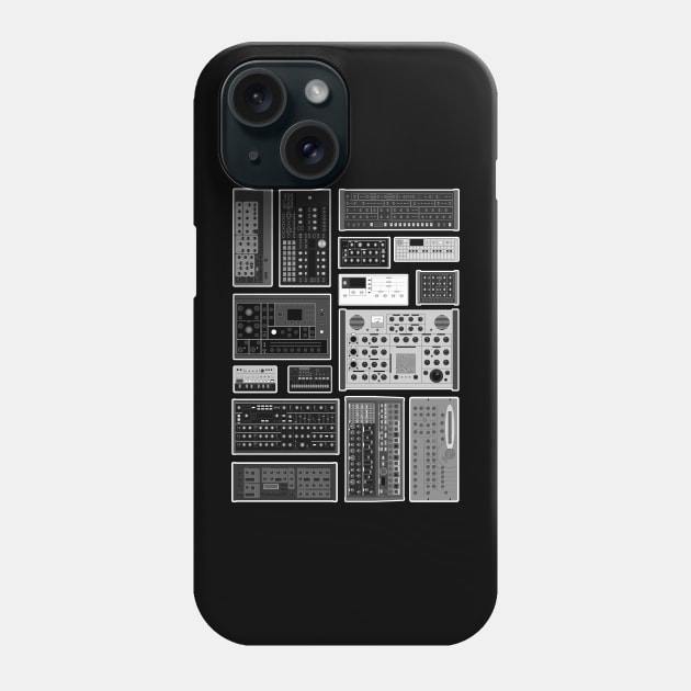 Synthesizer Collection for Electronic Musician Phone Case by Atomic Malibu