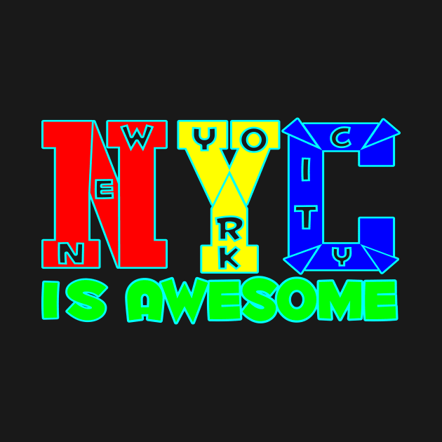 New York City Is Awesome tee design birthday gift graphic by TeeSeller07