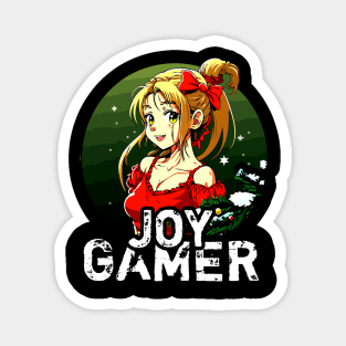 Anime Gamer Girl Christmas Gift Magnet