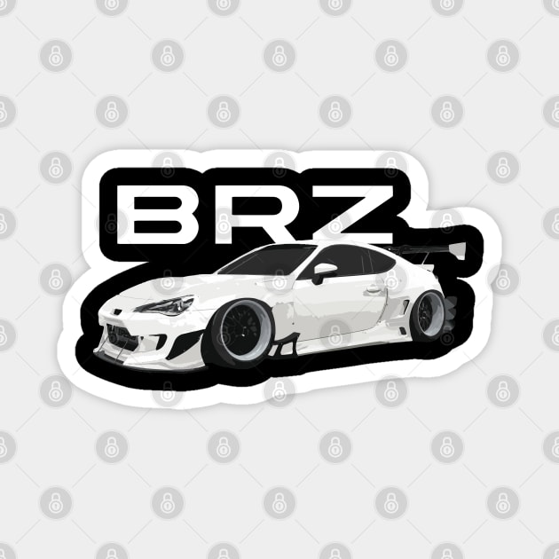 Rocket Bunny BRZ in Ceramic White Magnet by cowtown_cowboy