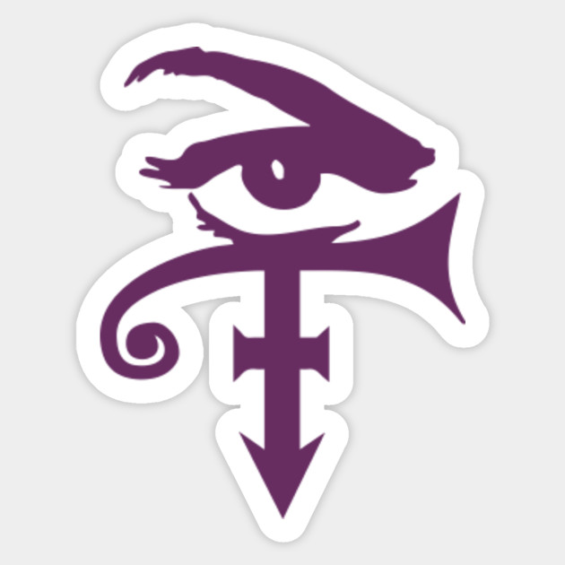 Purple Eye Symbol Prince Sticker Teepublic Uk