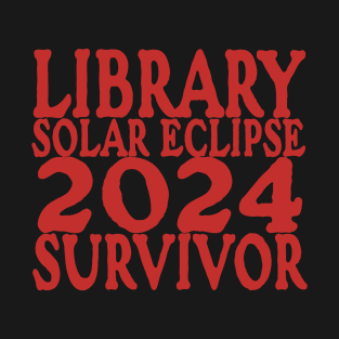 Funny Librarian Solar Eclipse 2024 Shirt, Trendy Public Library Program Bookish Y2k T-Shirt