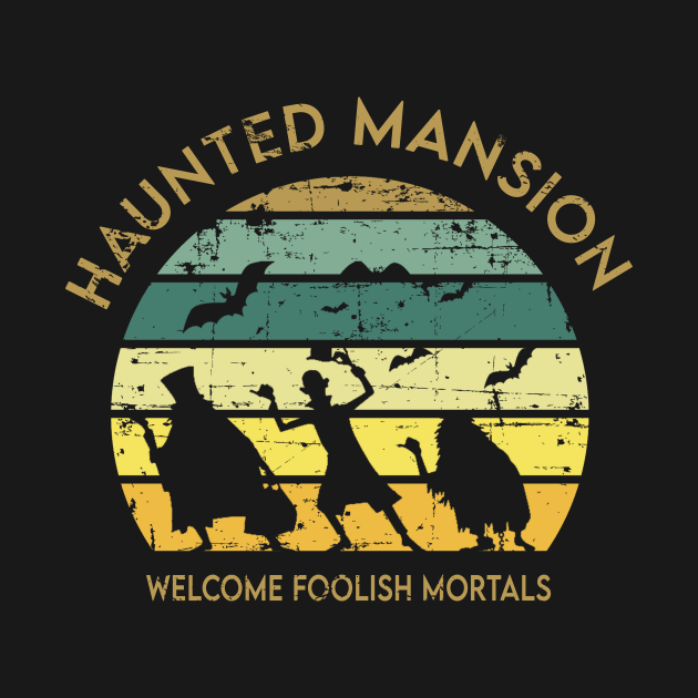 welcome foolish mortals - haunted mansion by Ville Otila Abstract