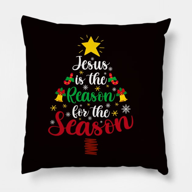 Jesus Is The Reason For The Season for Christmas Pillow by saugiohoc994